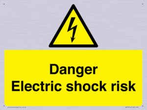 Danger Electric shock risk